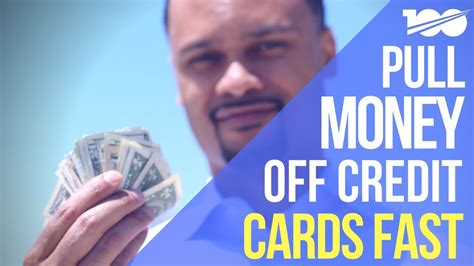 How To Pull Cash Off Credit Card